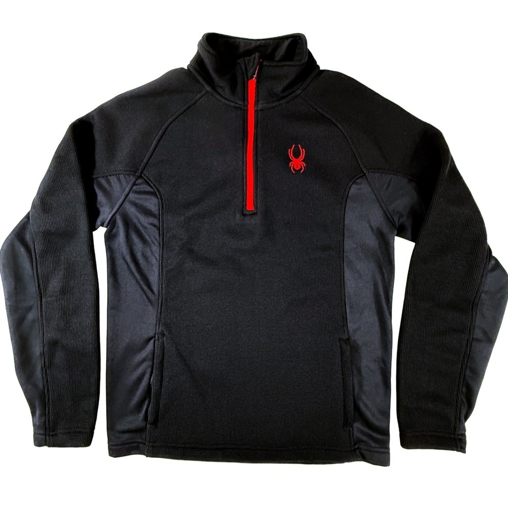 Spyder Men's Small Sweater Pullover Outbound CORE Half Zip Black New W/O Tags